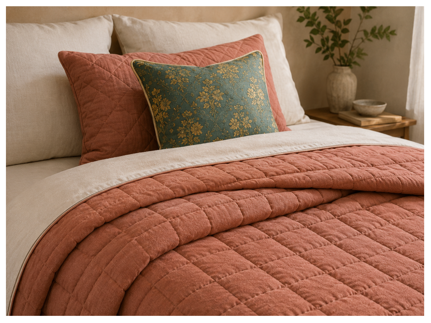 Quilted textile swatch