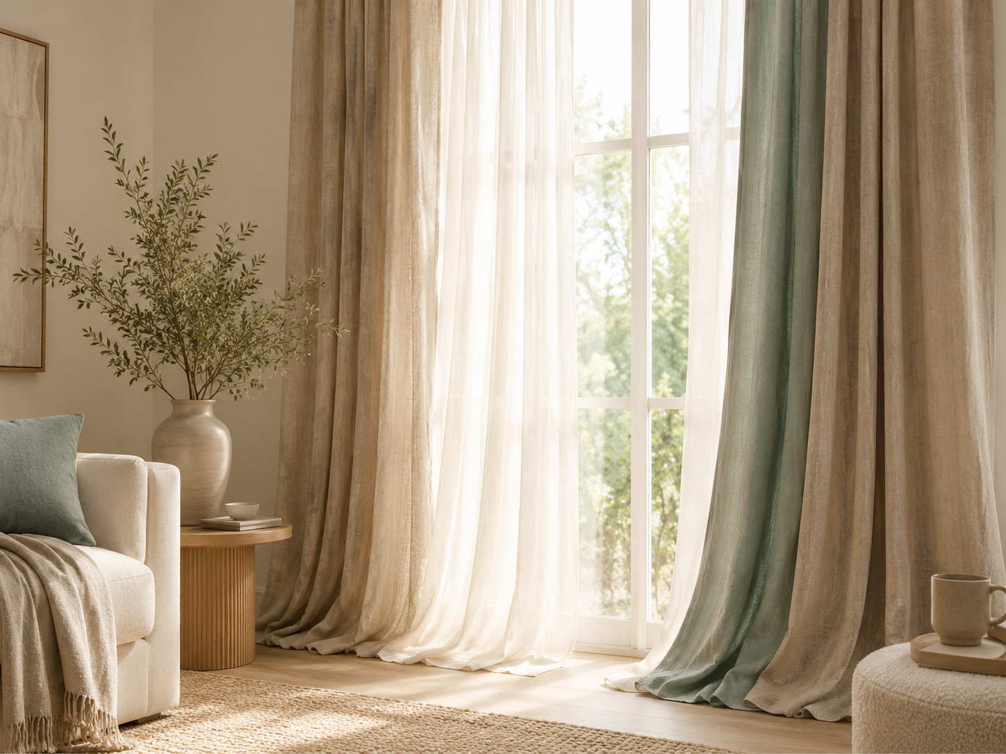 Soft Kerbic curtain panels