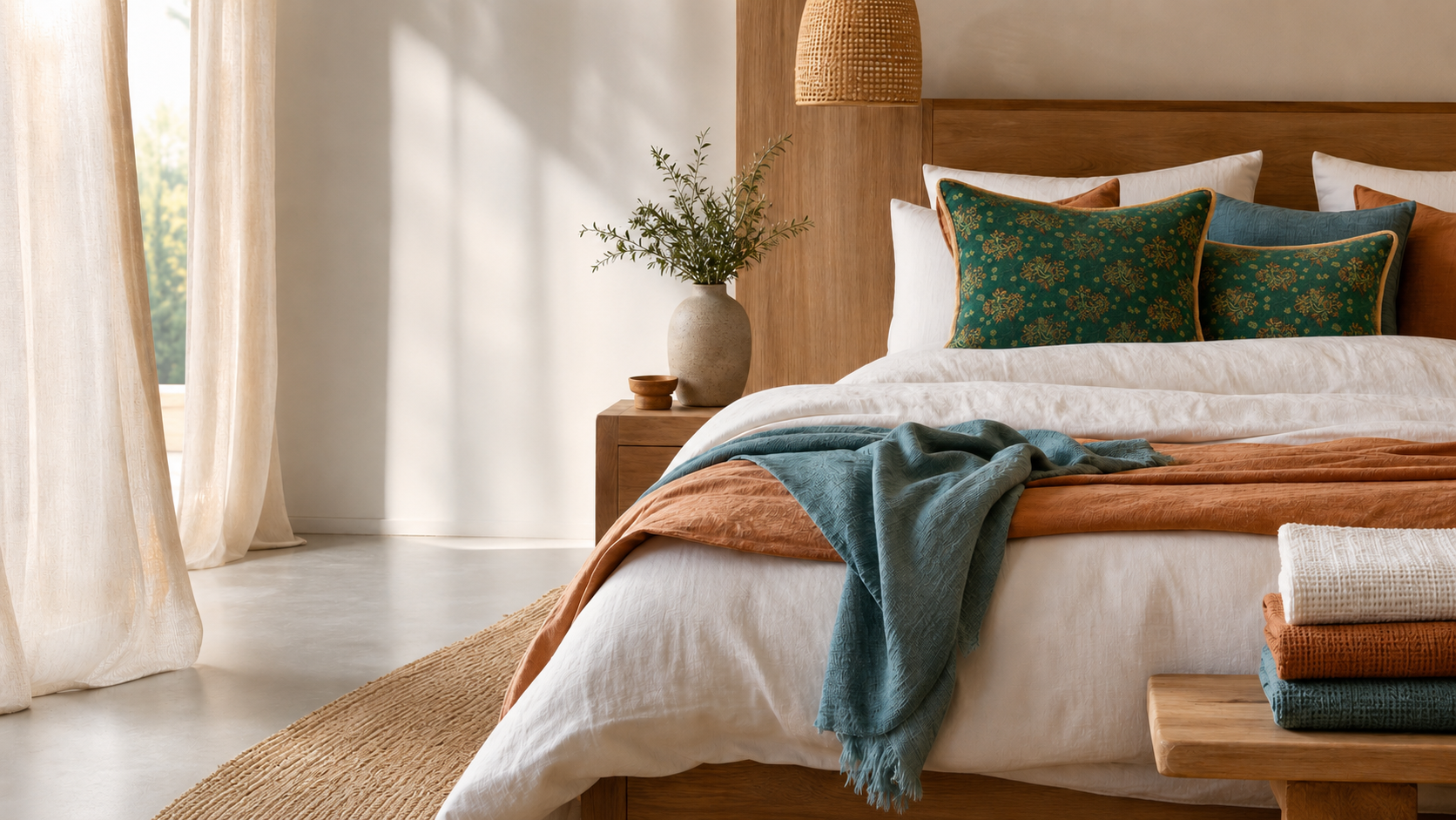 Layered Kerbic bedding and home textiles
